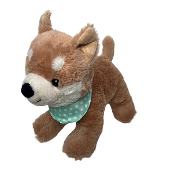 Walgreens Toys Foxy Dog Plush Stuffed Animal Brown White Cute